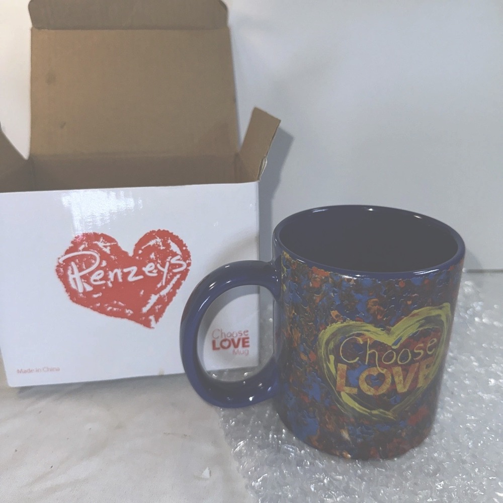 New in Box Penzeys Choose Love Mug 12 Ounces I Will Vote 11.5.24 Coffee Tea Cup